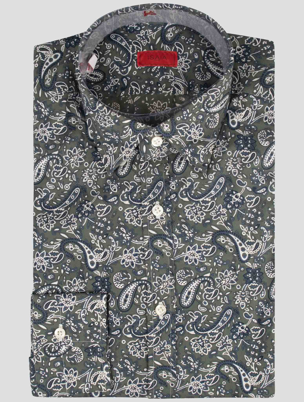 Isaia Multicolor Cotton Shirt