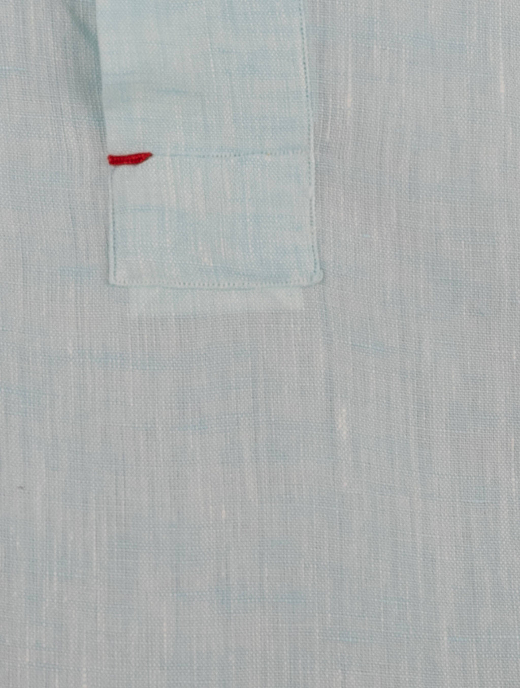 Isaia Light Blue Linen Sweater Polo