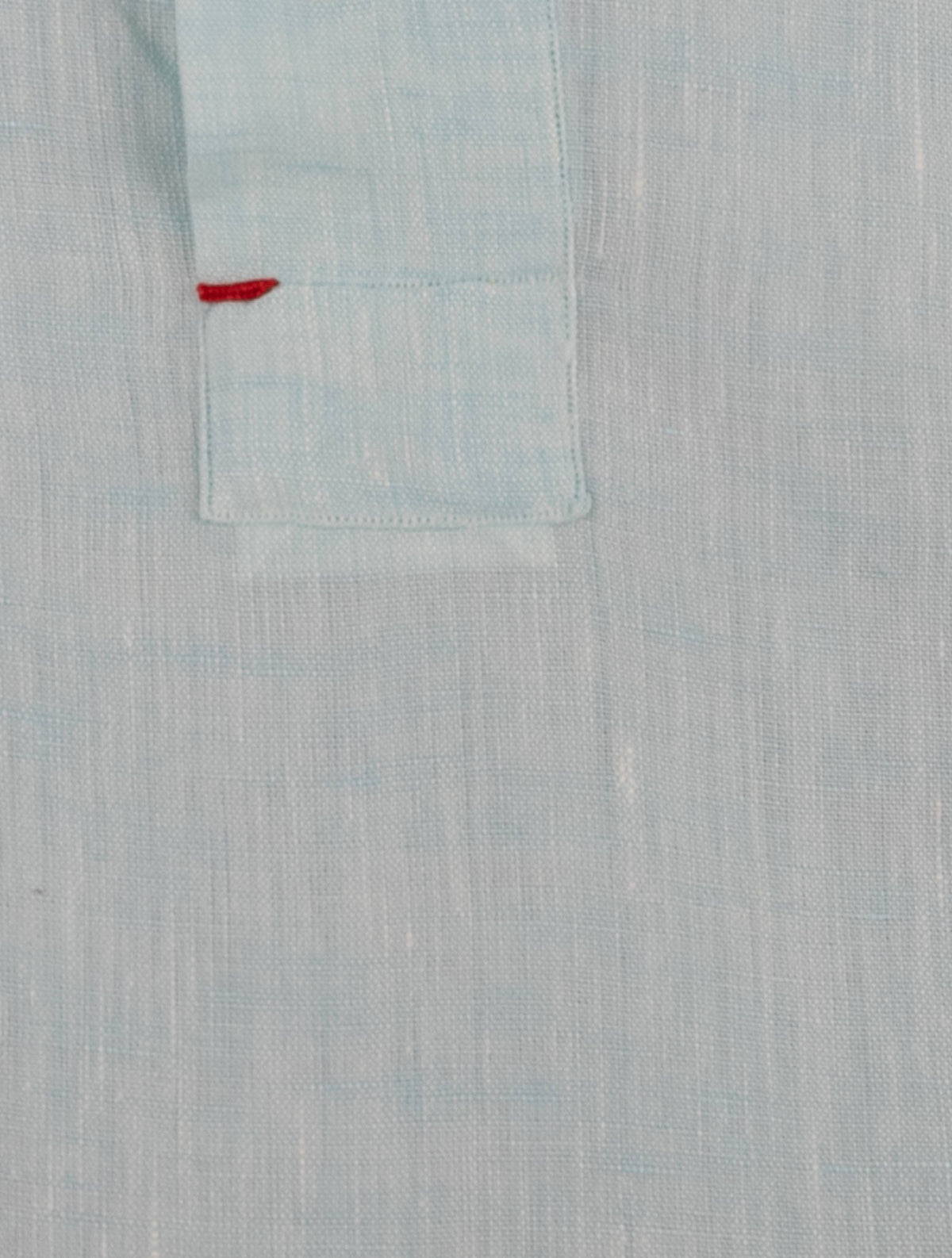 Isaia Light Blue Linen Sweater Polo