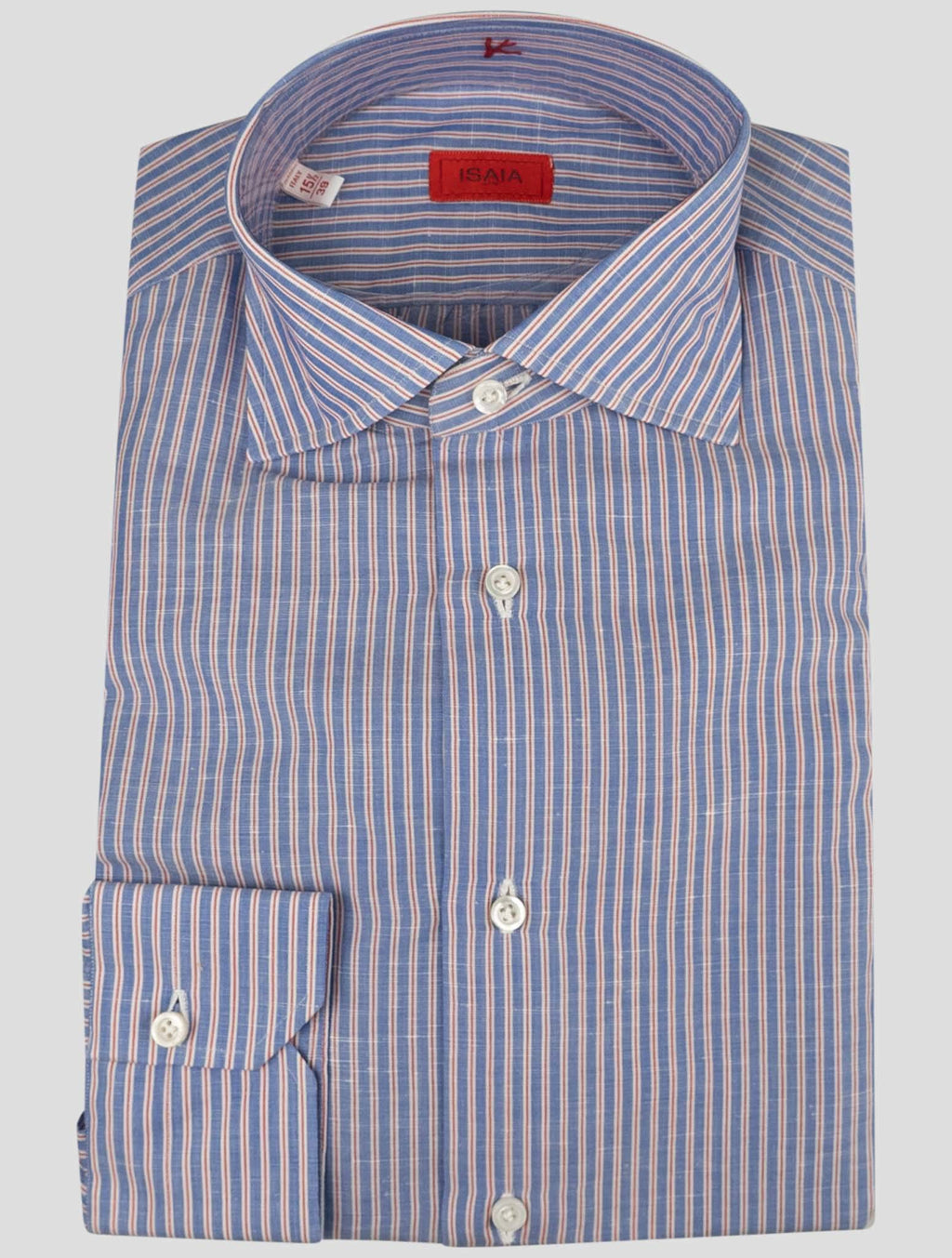 Isaia Multicolor Cotton Linen Shirt