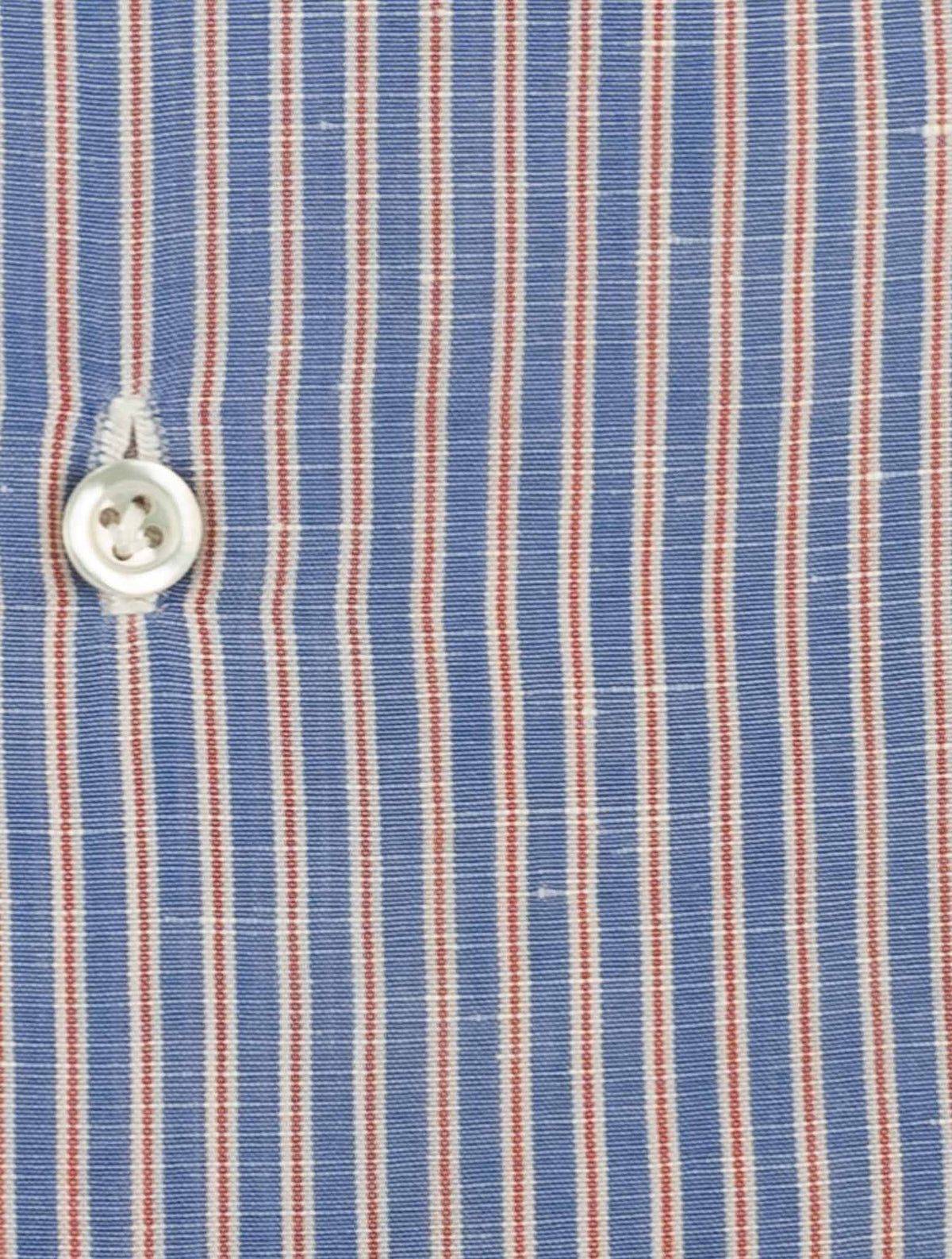 Isaia Multicolor Cotton Linen Shirt