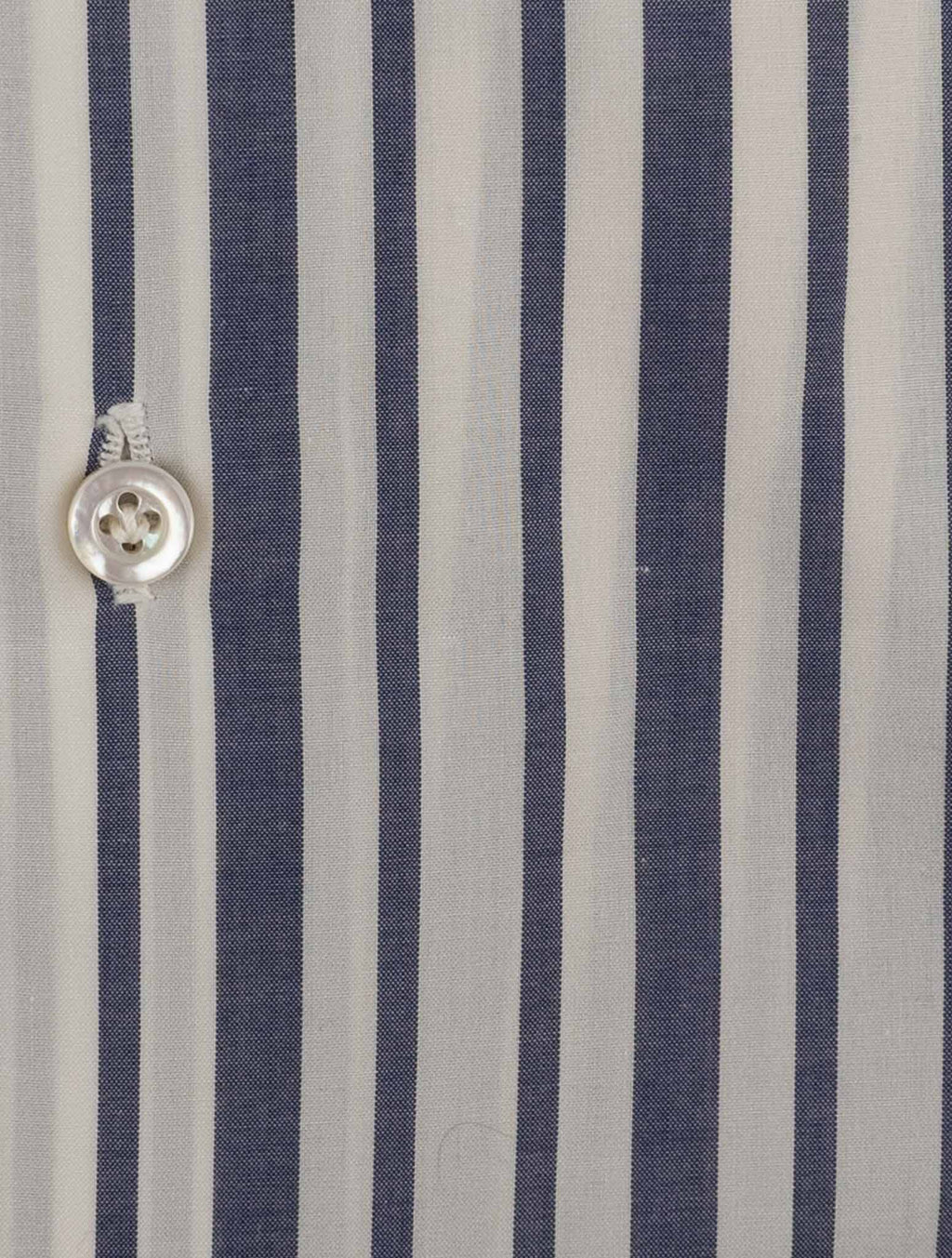 Isaia White Blue Cotton Shirt