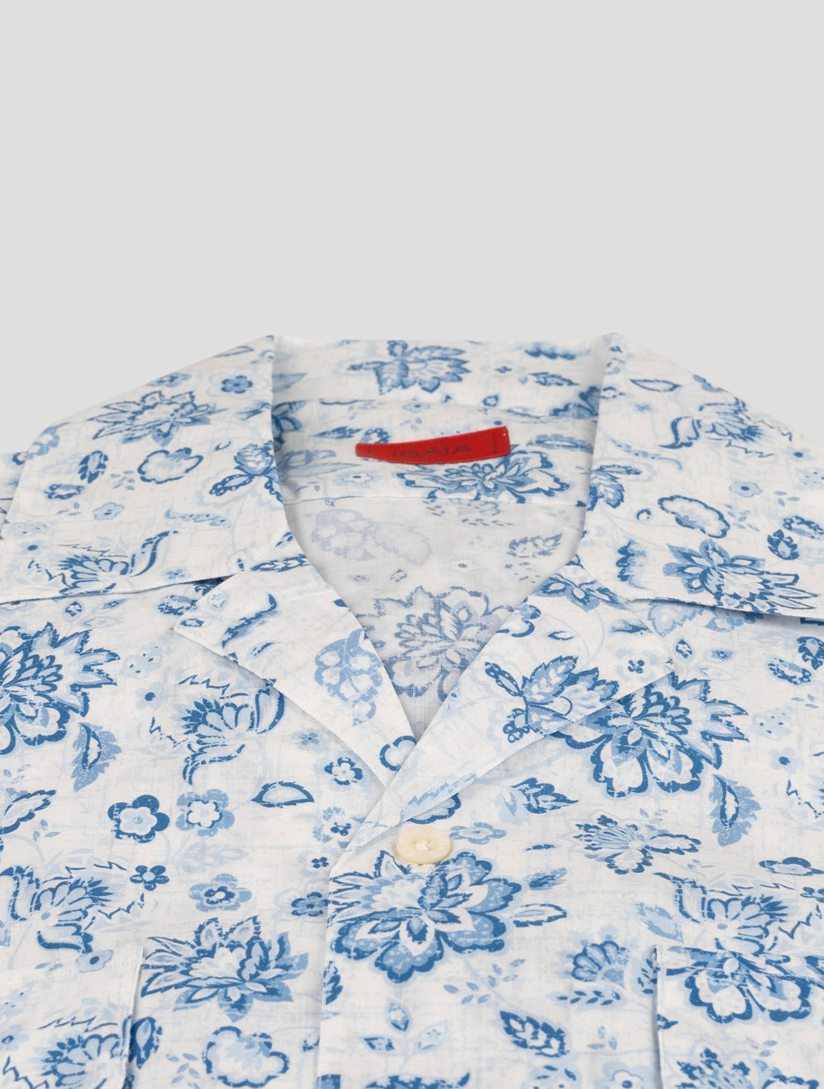 Isaia Isaia Light Blue White Cotton Shirt Light Blue / White 001