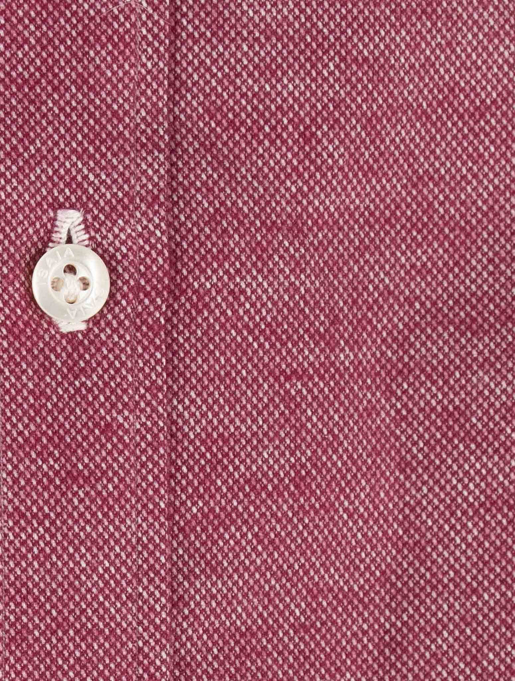 Isaia Red Cotton Shirt