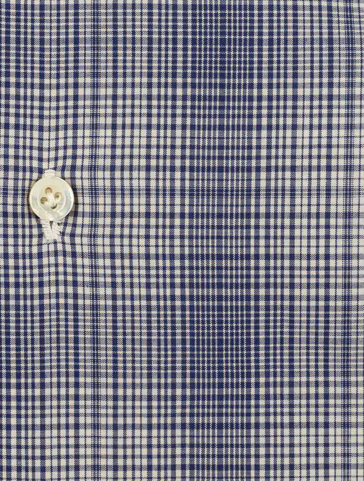 Isaia Blue White Cotton Shirt