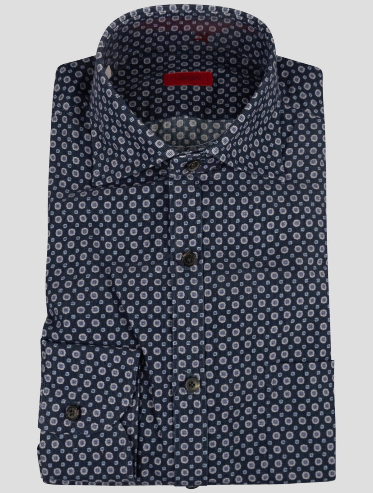 Isaia Isaia Blue Cotton Shirt Blue 000