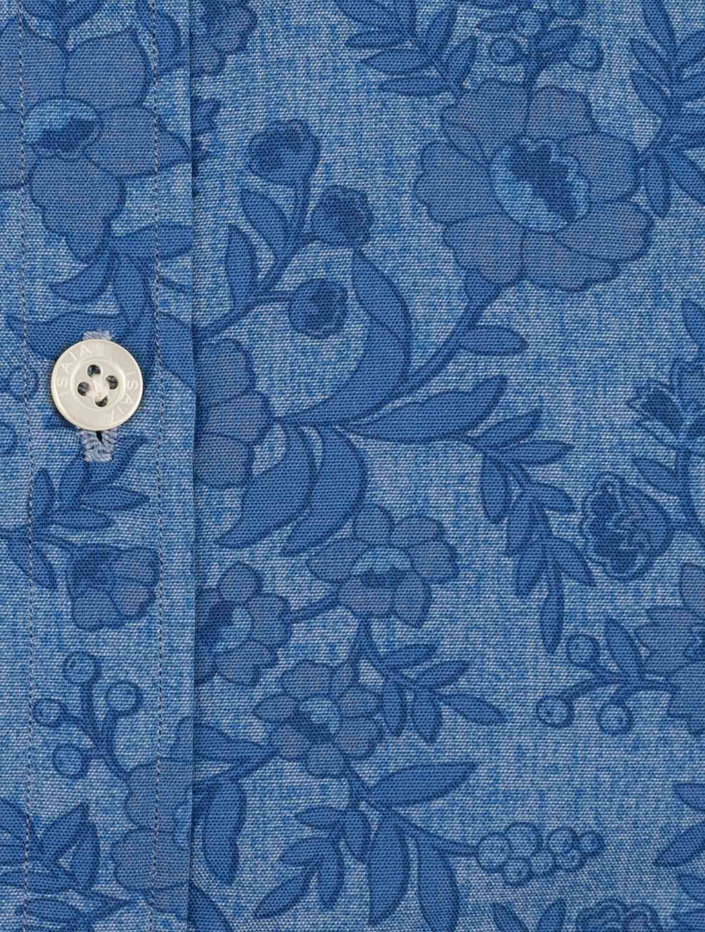 Isaia Blue Cotton Shirt