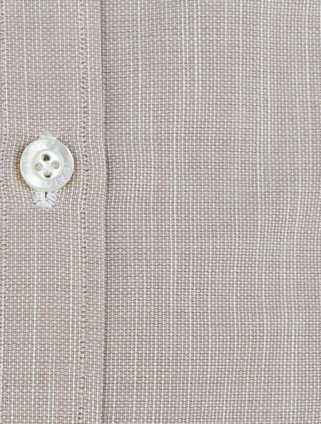 Isaia Taupe Cotton Shirt