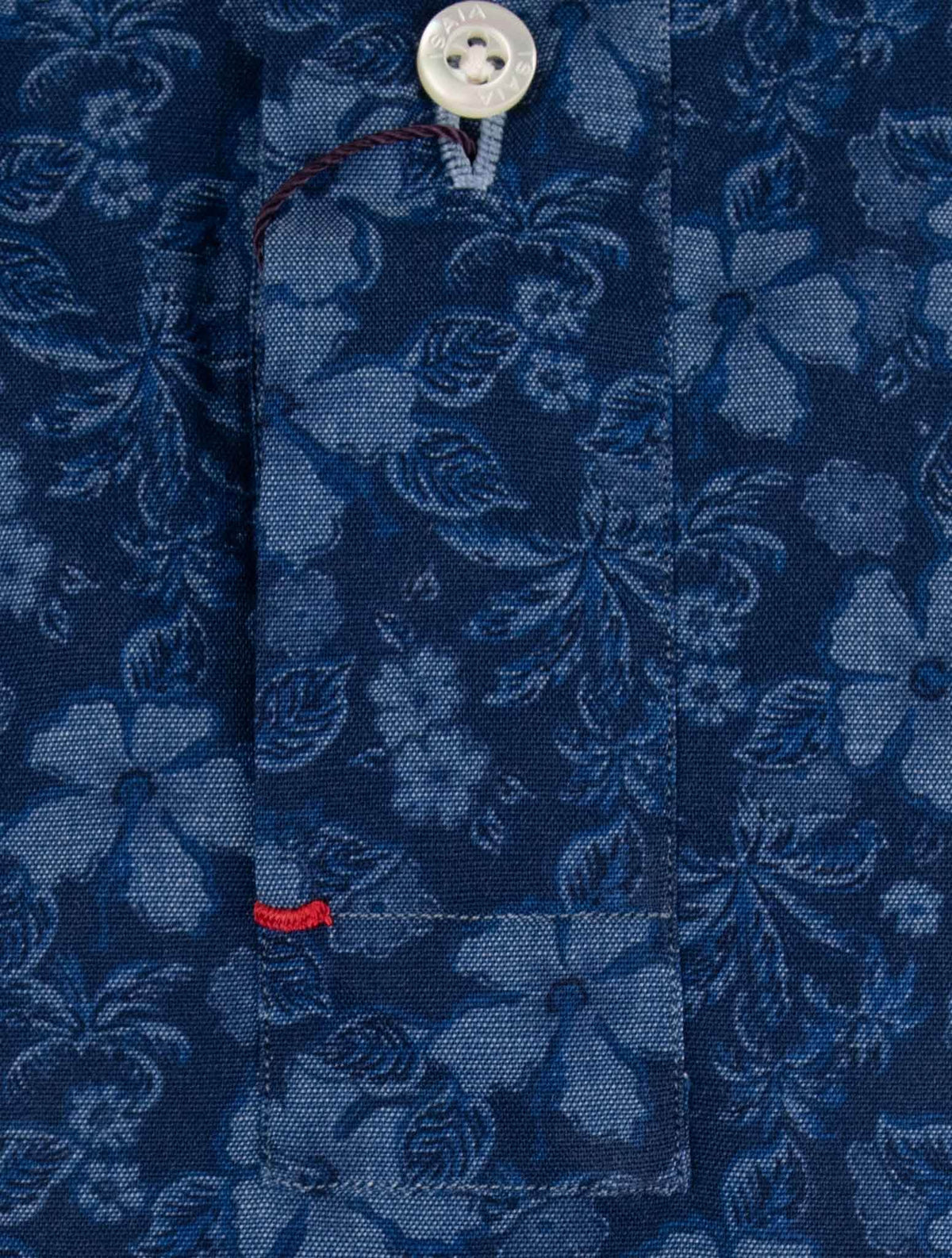 Isaia Blue Cotton Sweater Polo