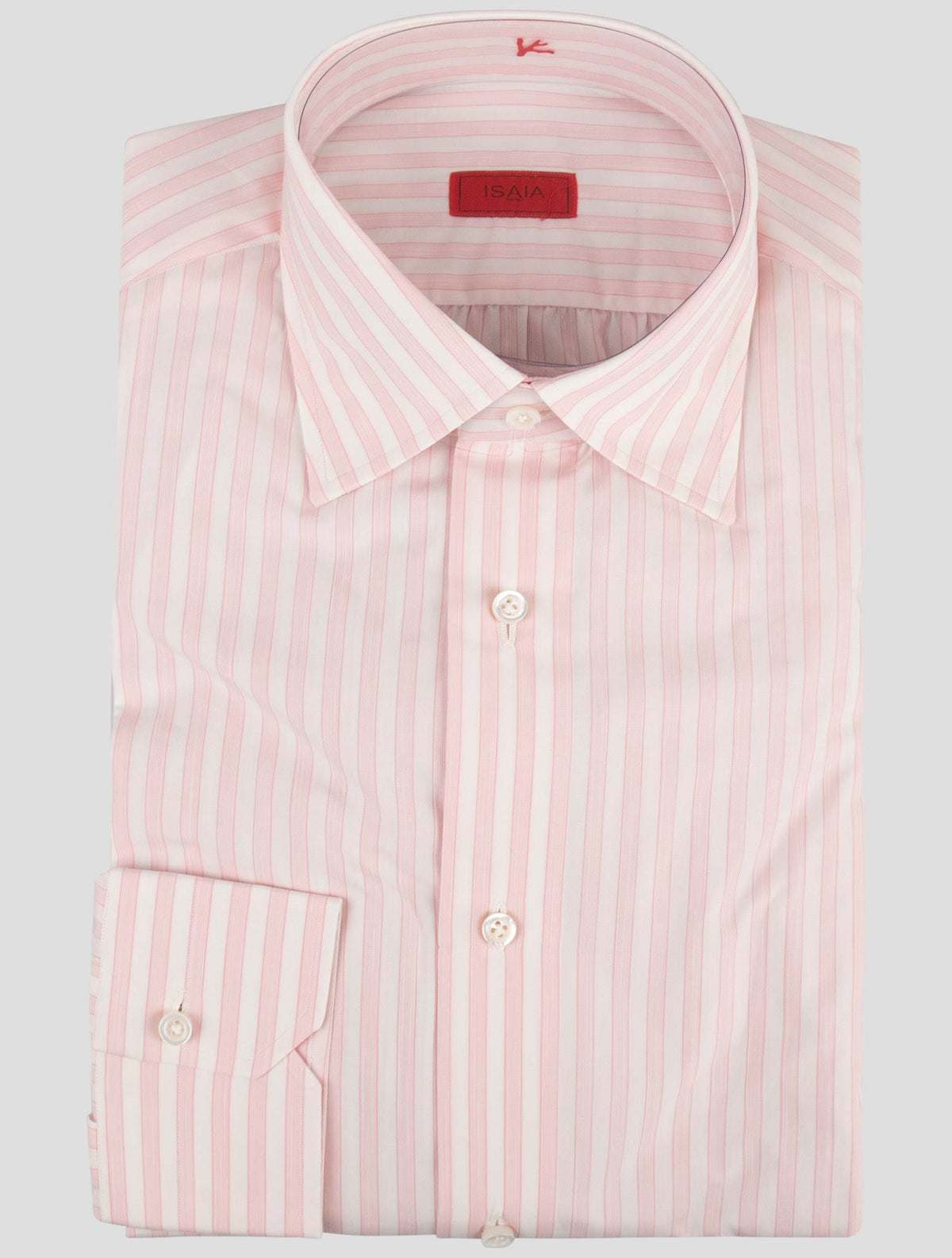 Isaia Pink Cotton Shirt