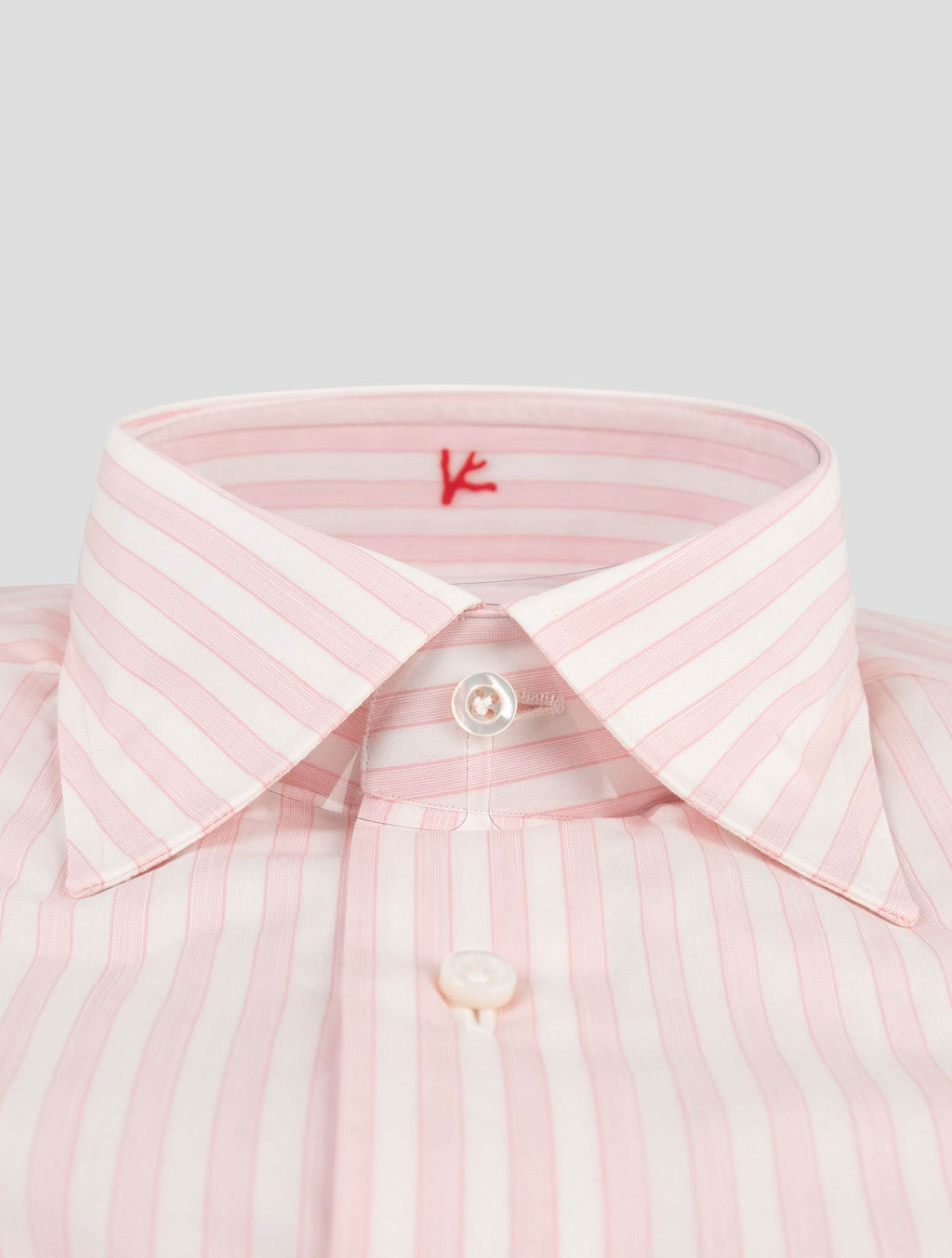 Isaia Isaia Pink Cotton Shirt Pink / White 001