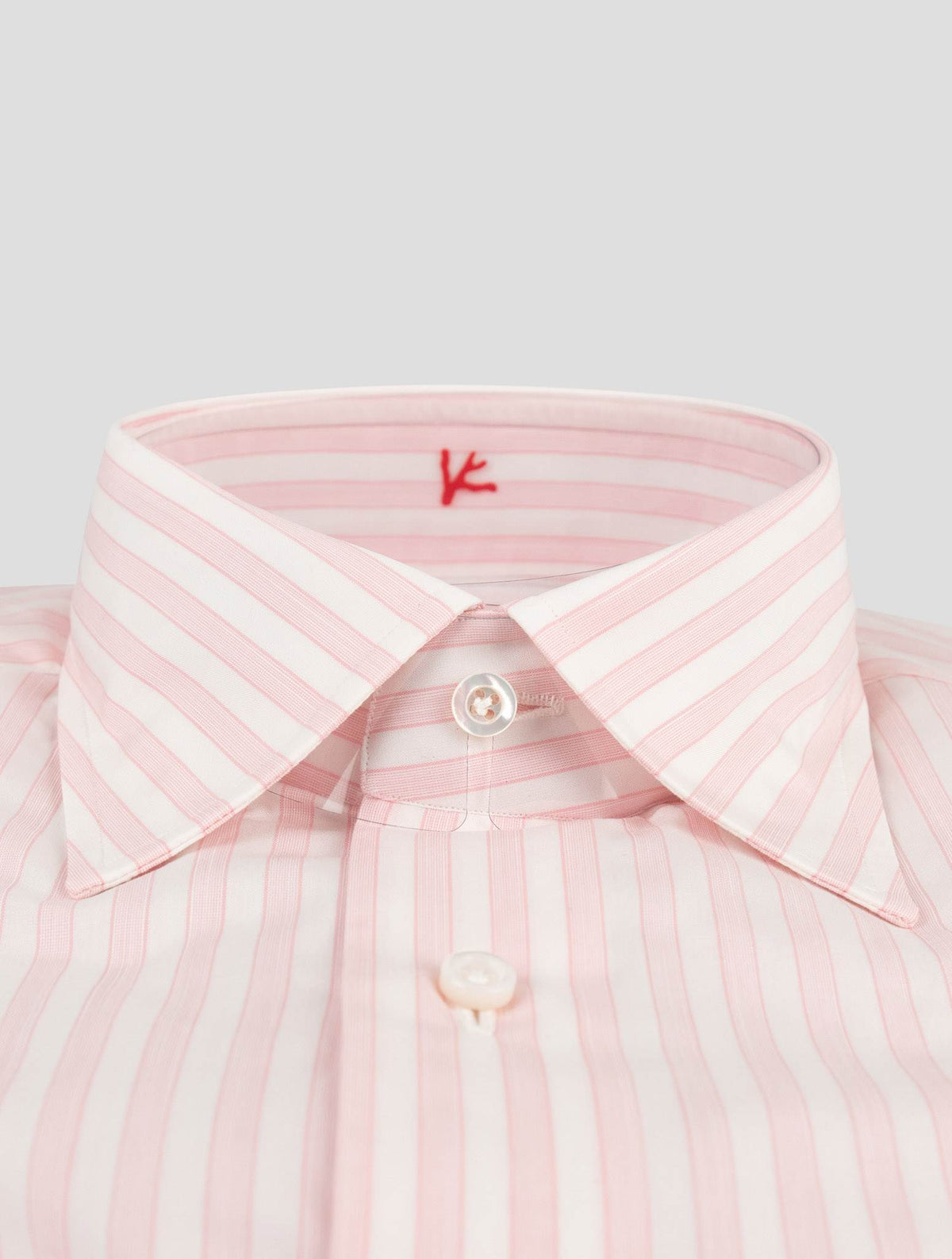 Isaia Isaia Pink Cotton Shirt Pink / White 001