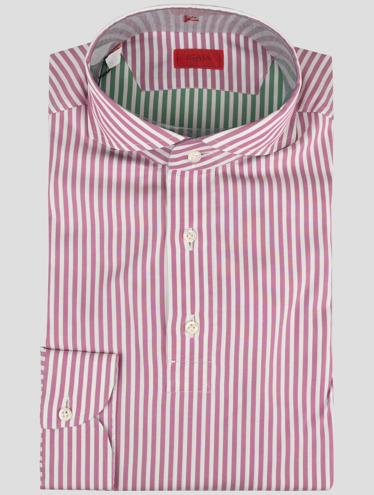 Isaia Pink Cotton Sweater Polo