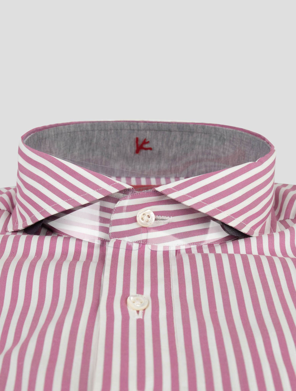 Isaia Isaia Pink Cotton Sweater Polo Pink / White 001
