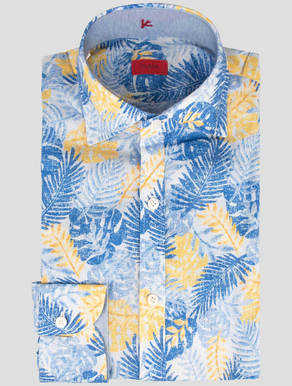 Isaia Multicolor Linen Shirt