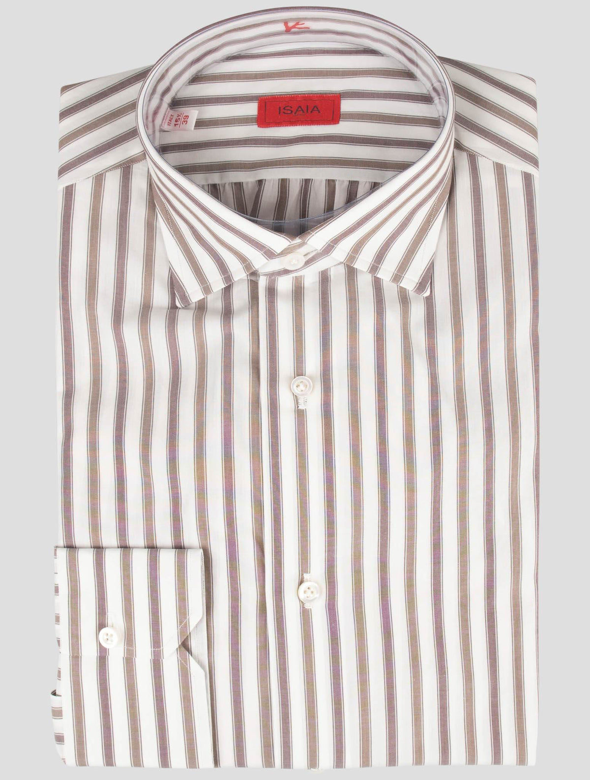 Isaia White Cotton Shirt