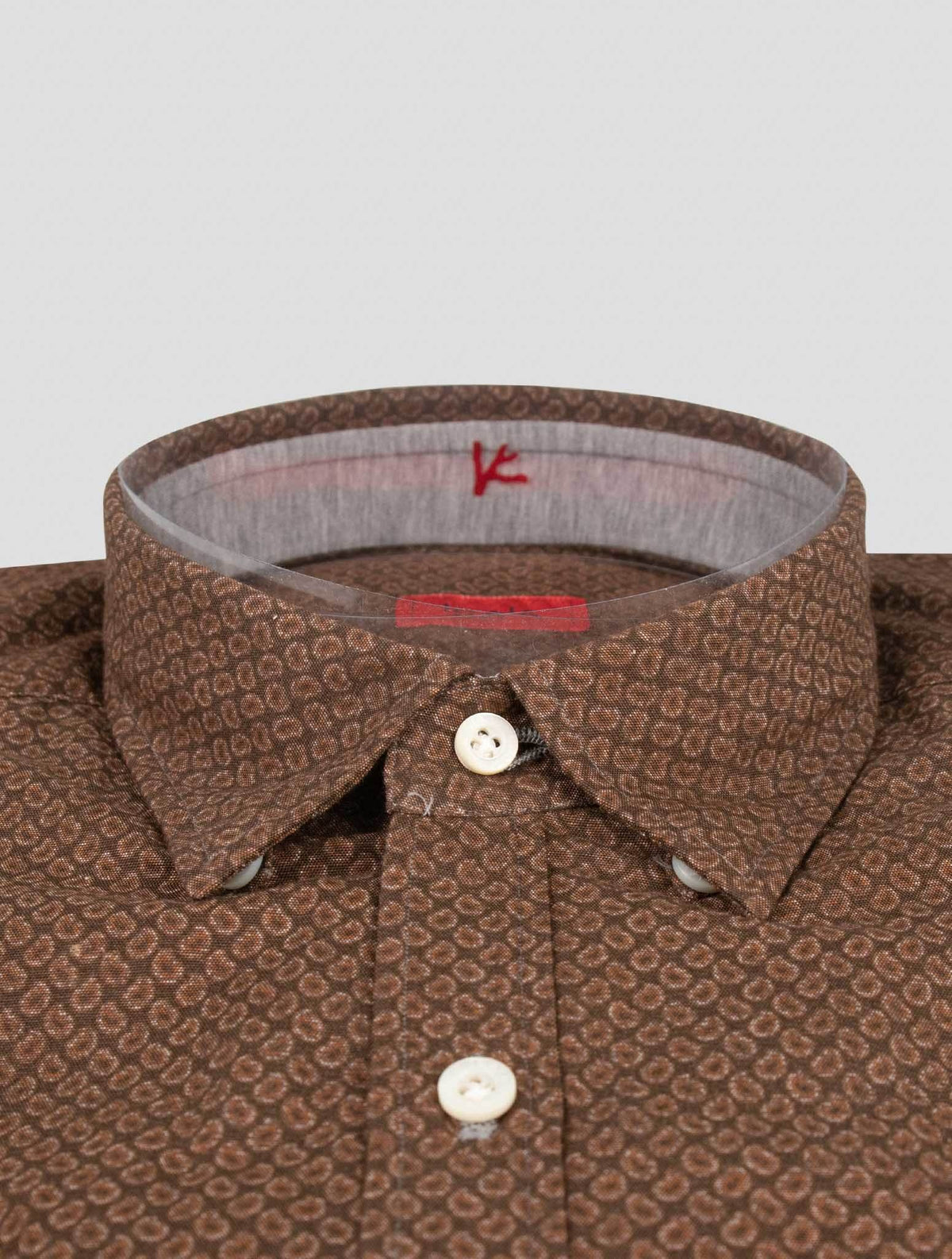 Isaia Isaia Brown Cotton Shirt Brown 001