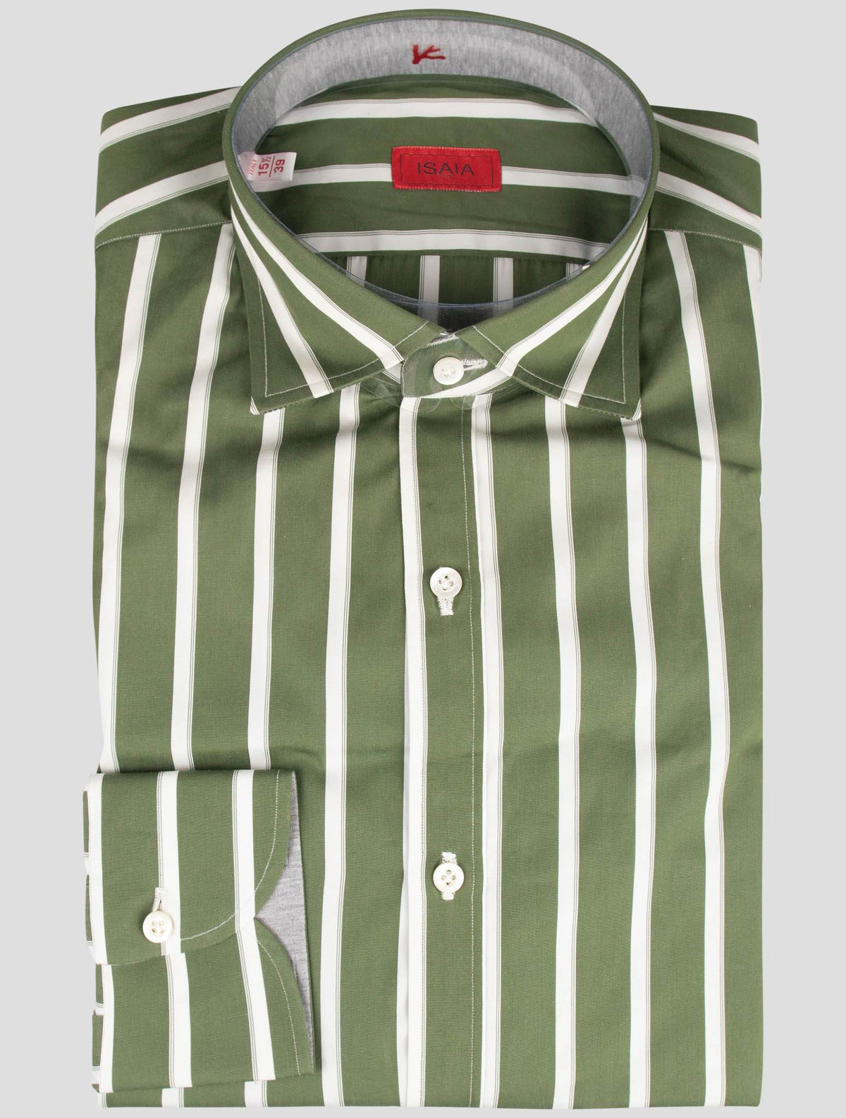 Isaia Isaia Green Cotton Shirt Green 000