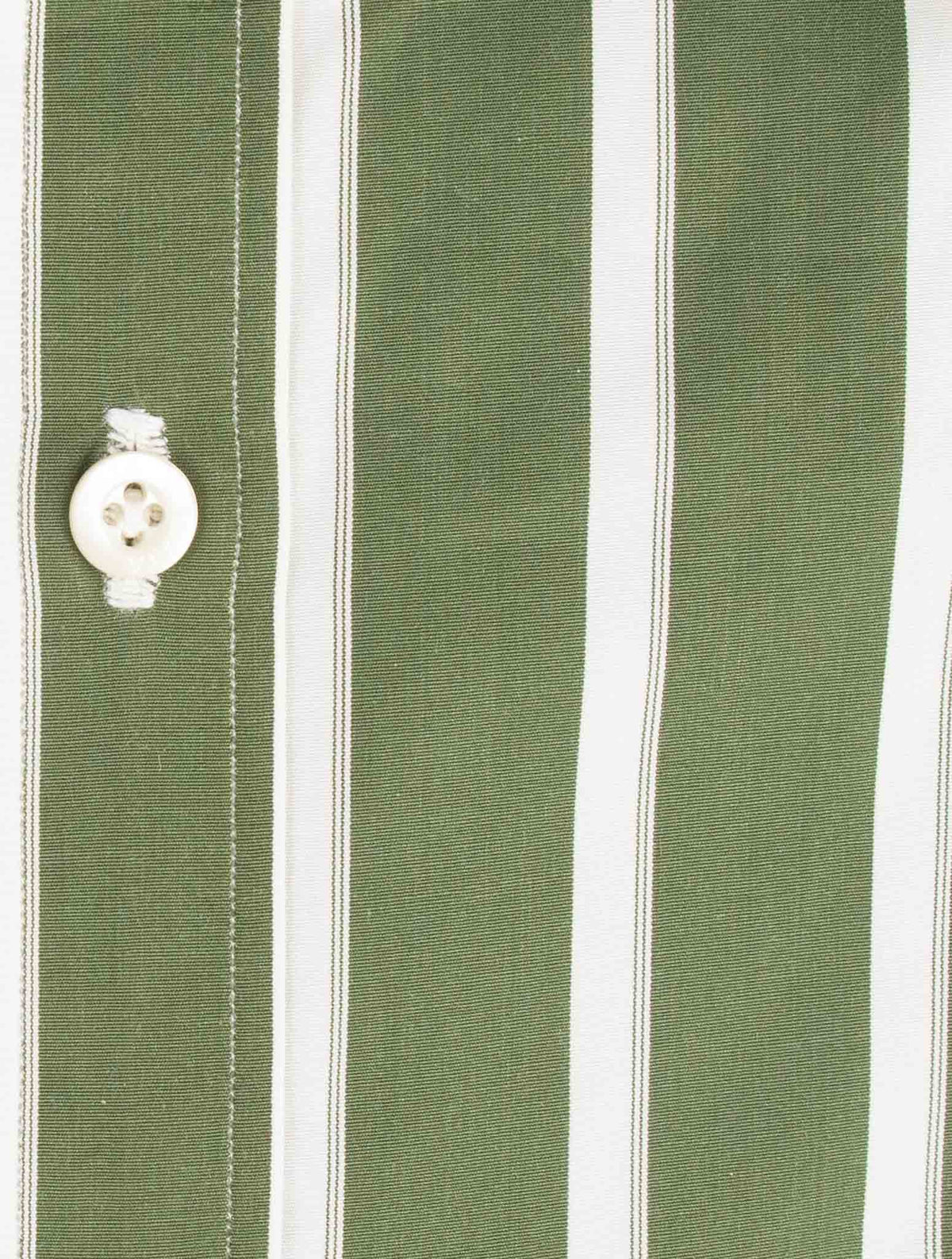 Isaia Green Cotton Shirt