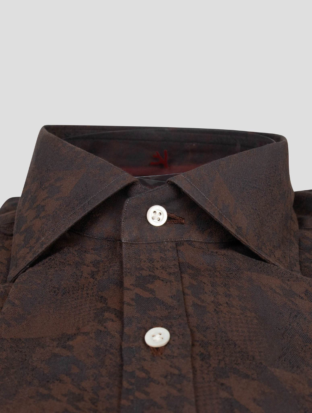 Isaia Isaia Brown Cotton Shirt Brown 001