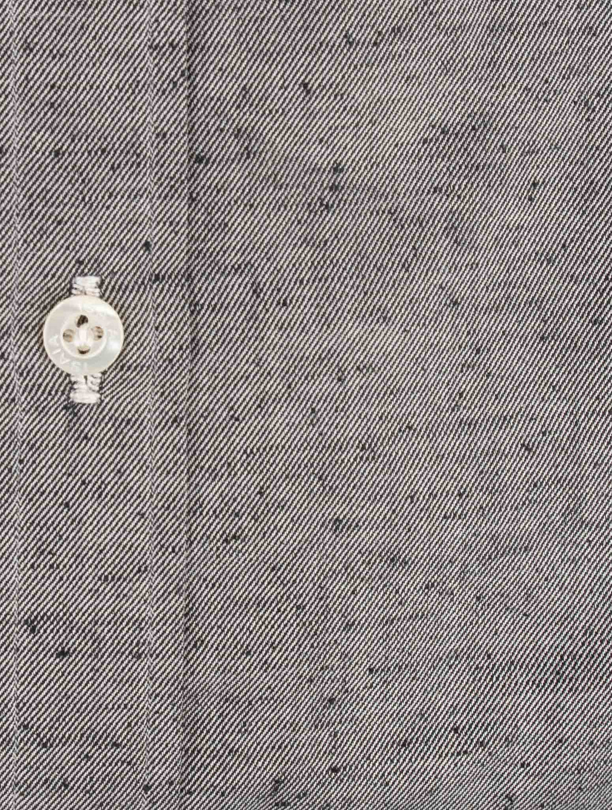 Isaia Gray Cotton Shirt