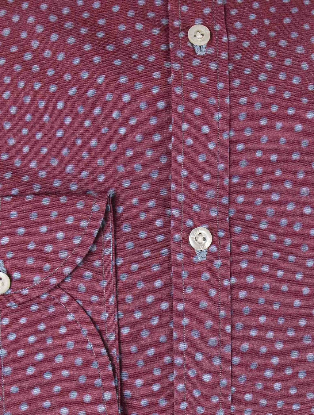 Isaia Purple Light Blue Cotton Shirt