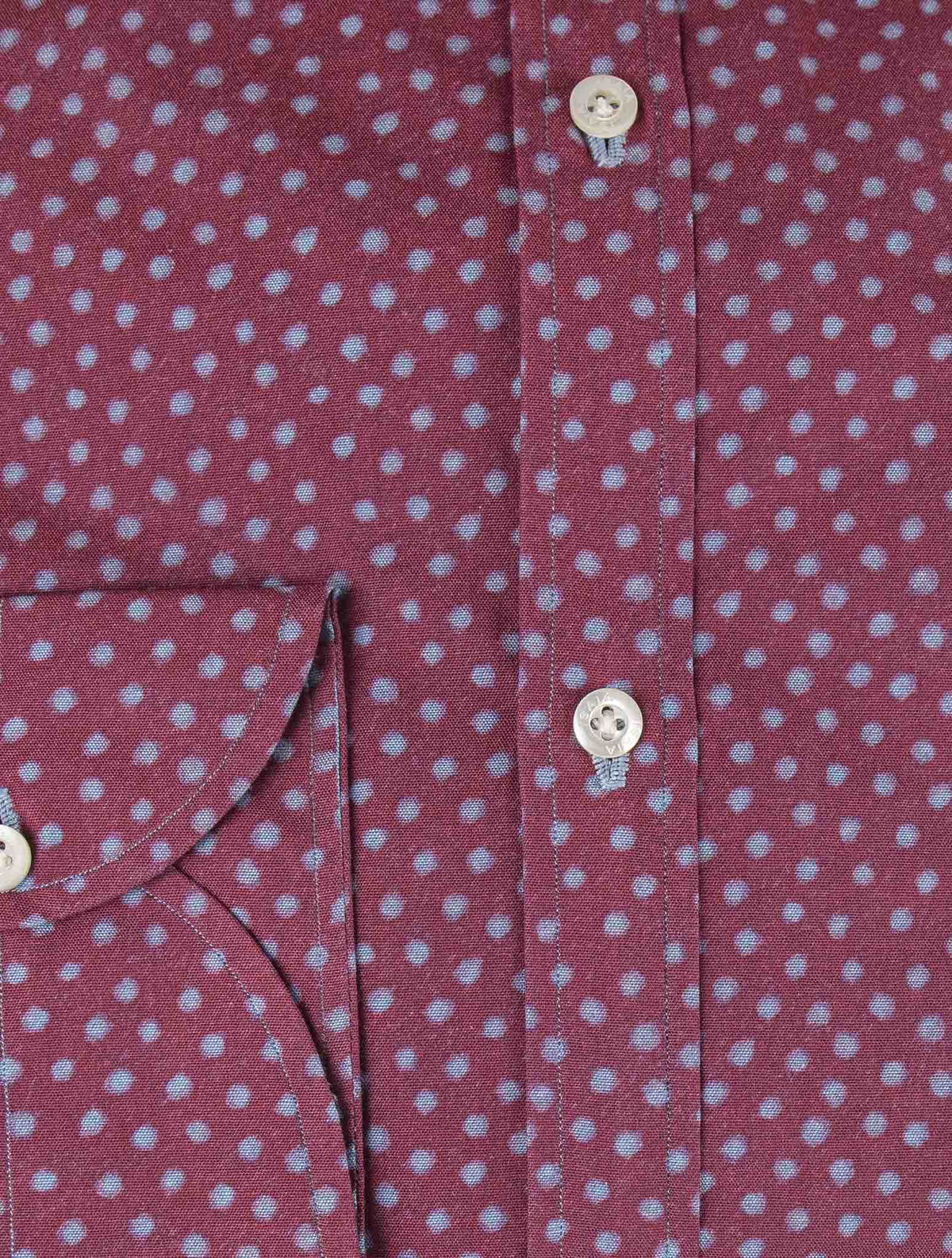 Isaia Purple Light Blue Cotton Shirt