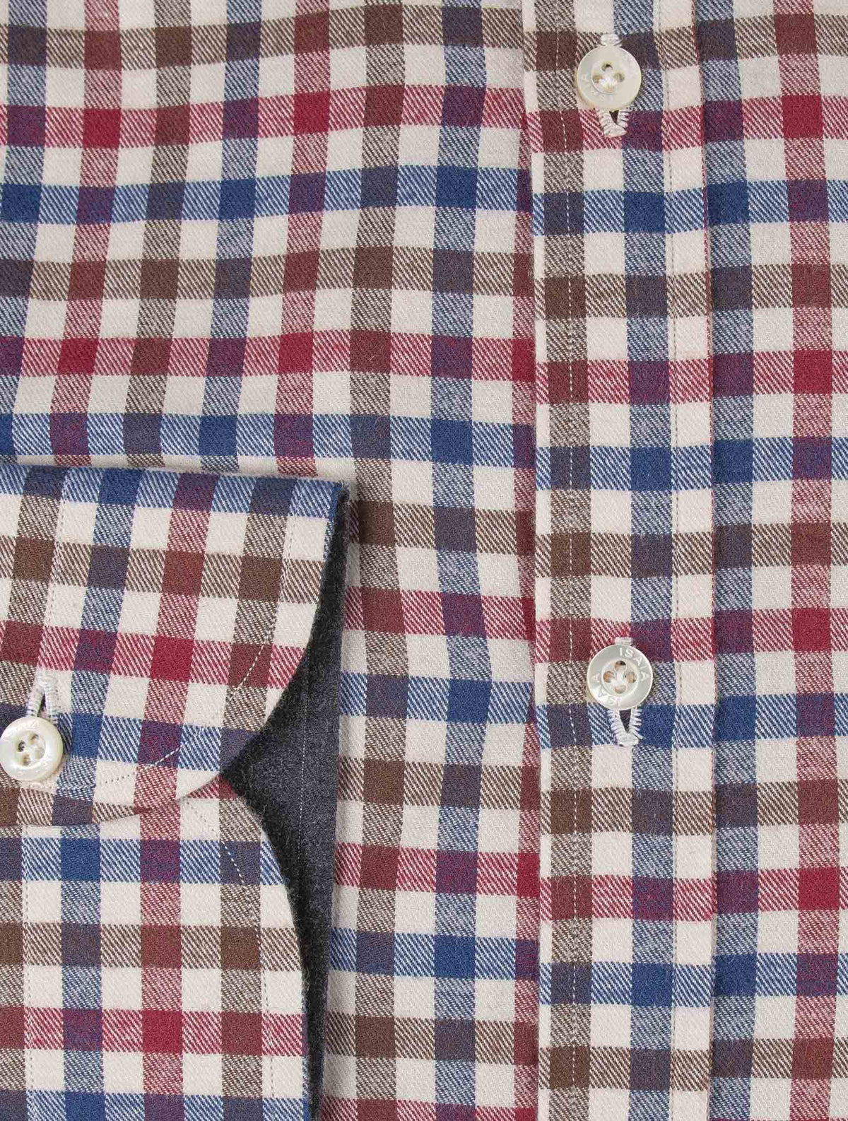 Isaia Multicolor Cotton Shirt