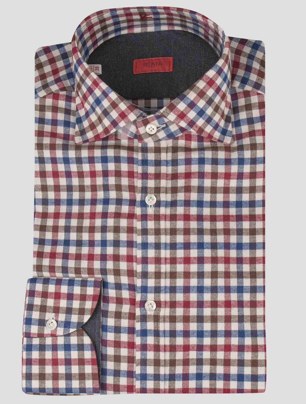 Isaia Multicolor Cotton Shirt