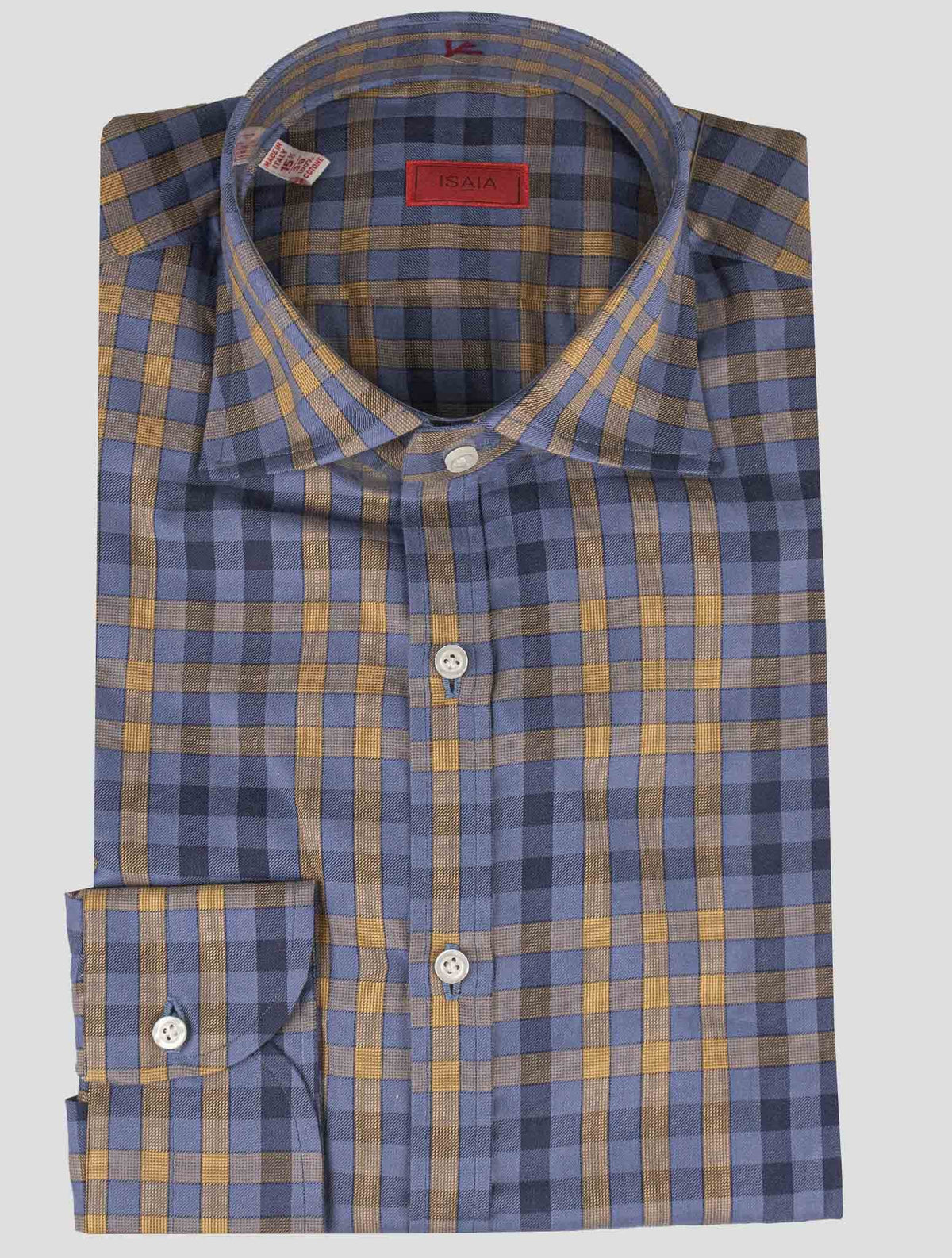 Isaia Multicolor Cotton Shirt