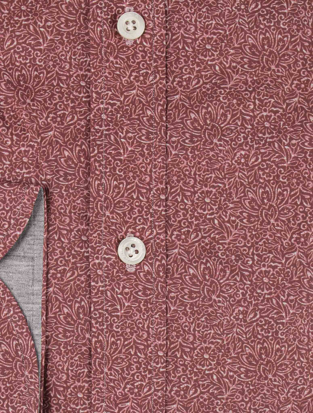 Isaia Red Cotton Shirt