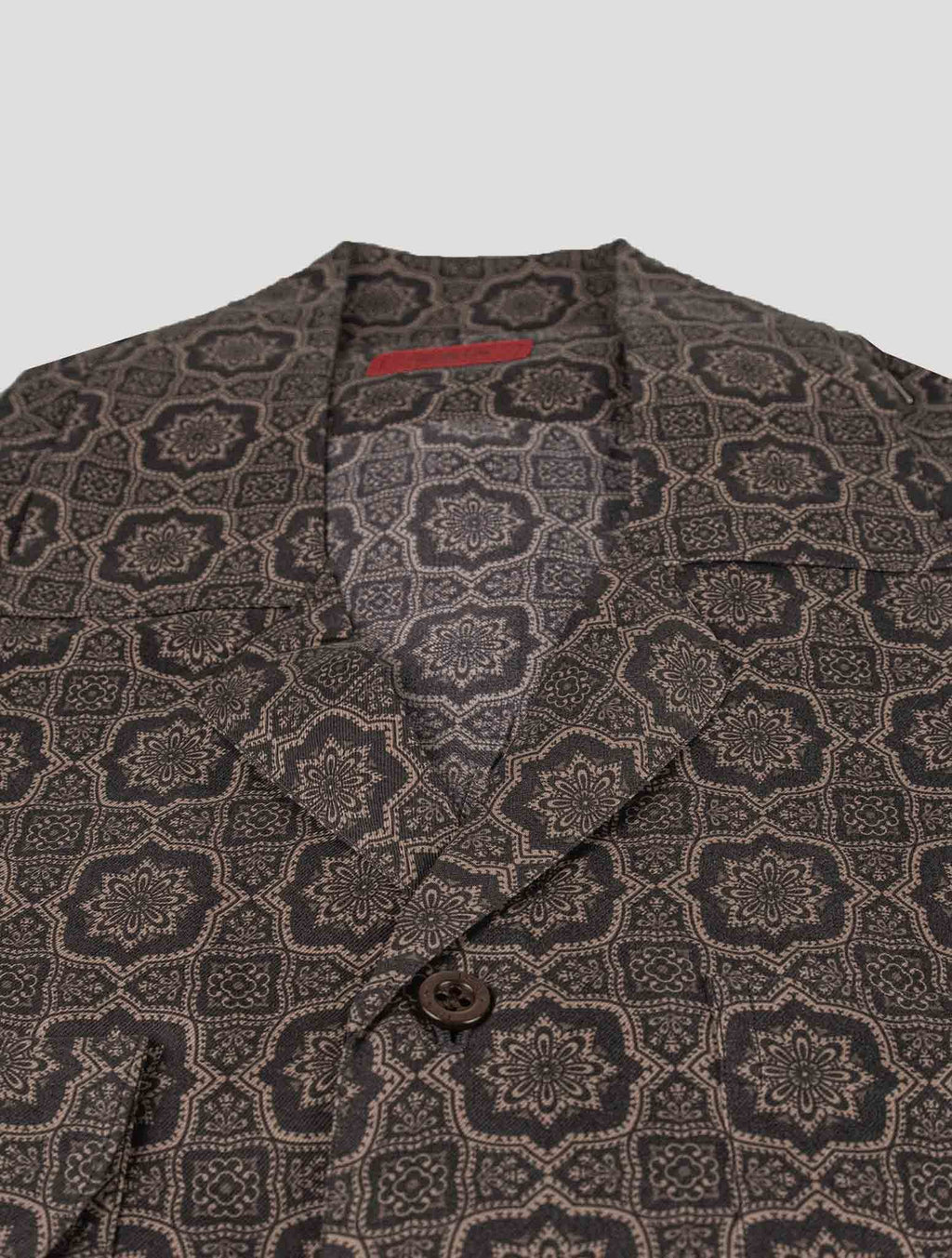 Isaia Isaia Brown Silk Shirt Brown 001