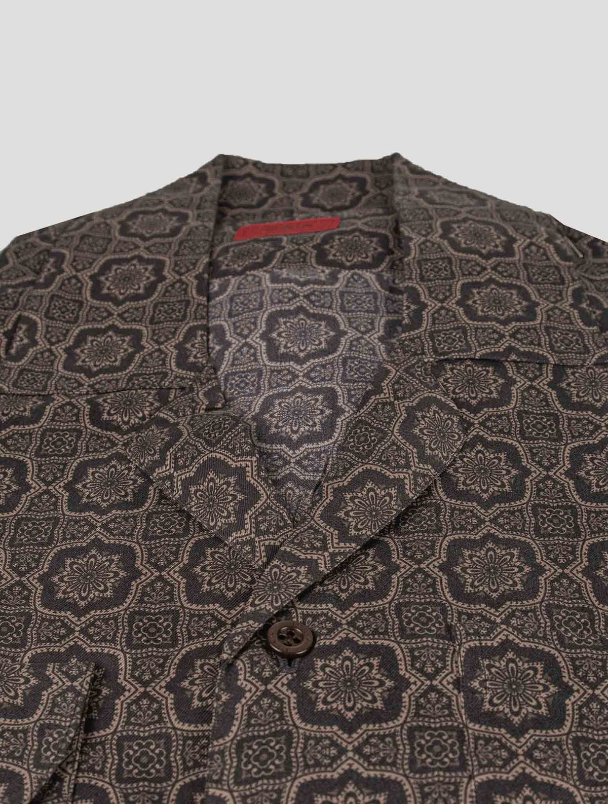 Isaia Isaia Brown Silk Shirt Brown 001
