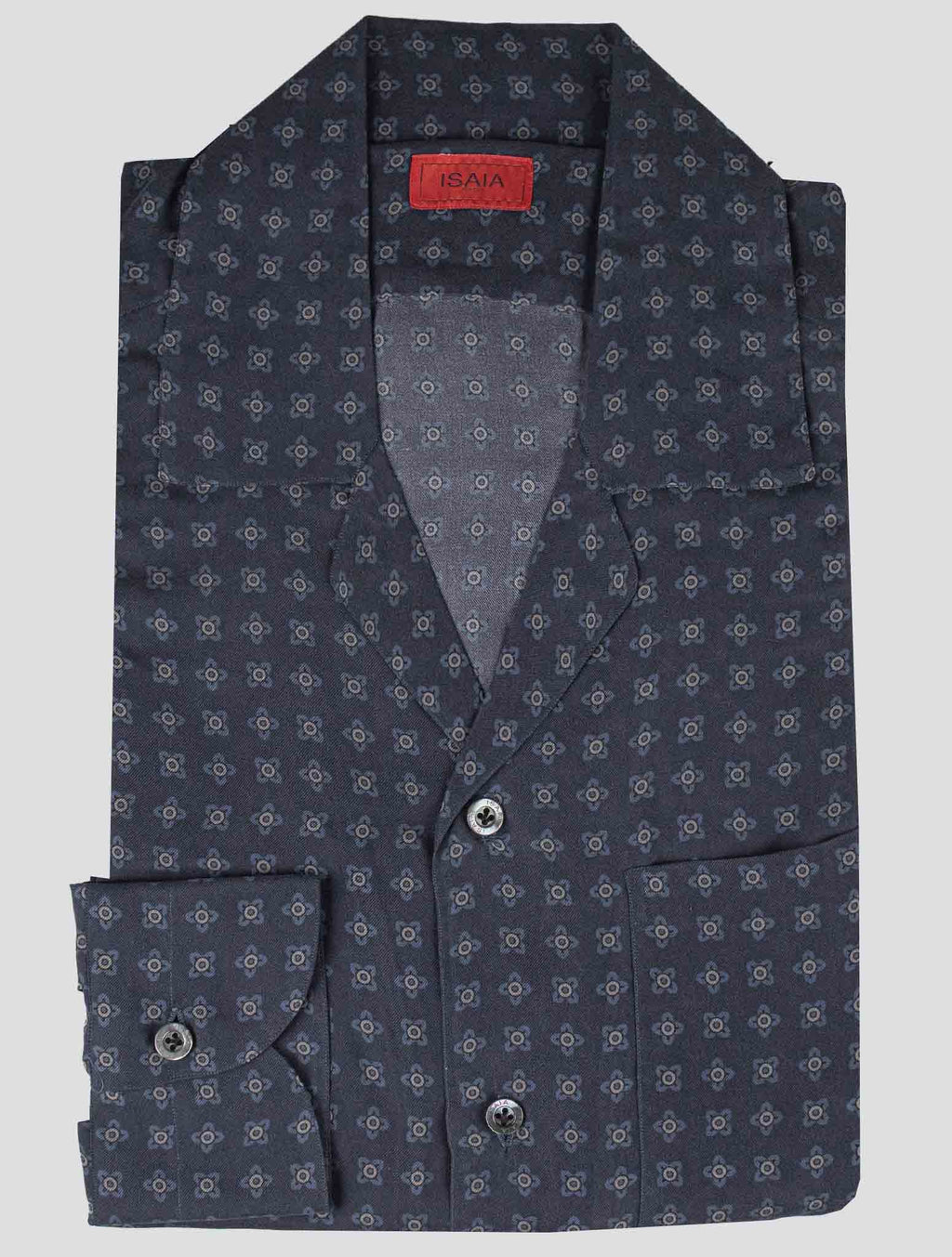 Isaia Isaia Blue Silk Shirt Blue 000