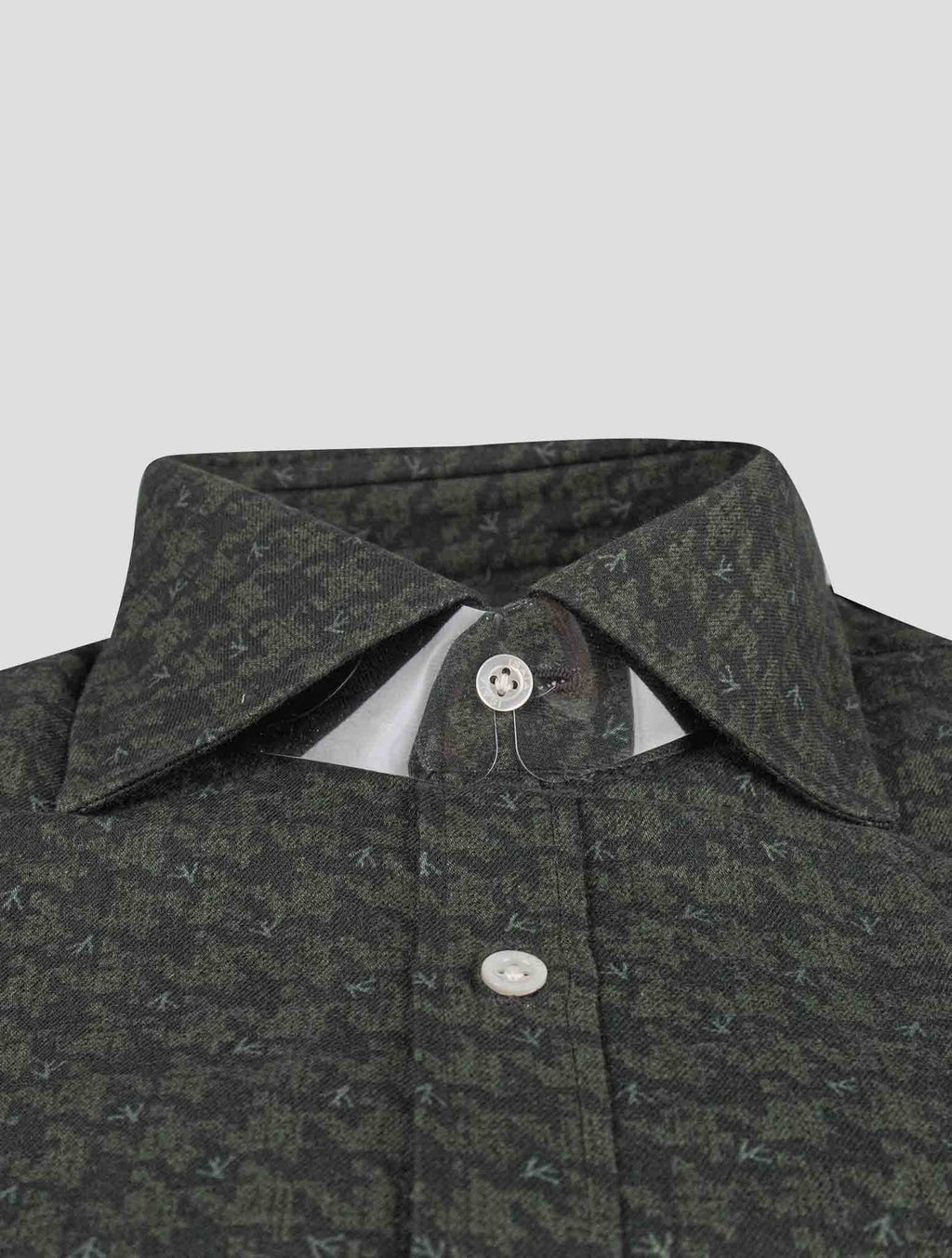 Isaia Isaia Green Cotton Shirt Green 001