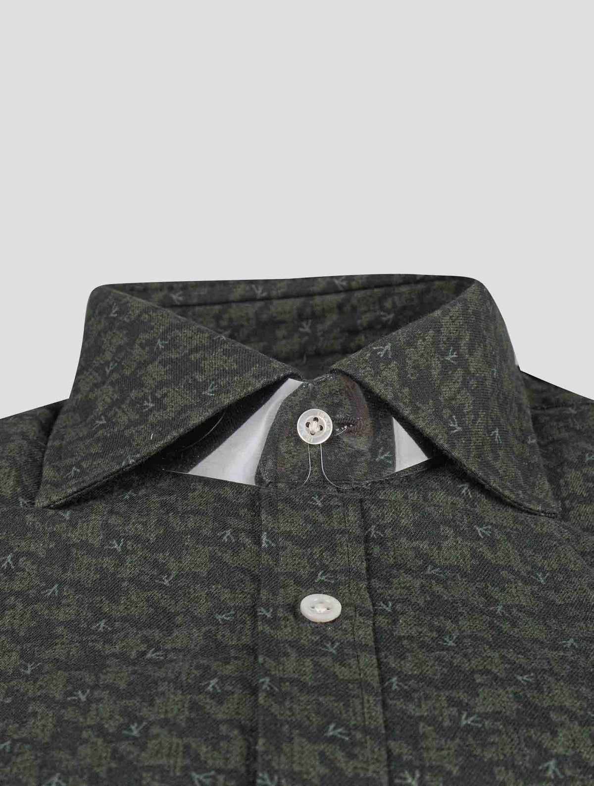 Isaia Isaia Green Cotton Shirt Green 001