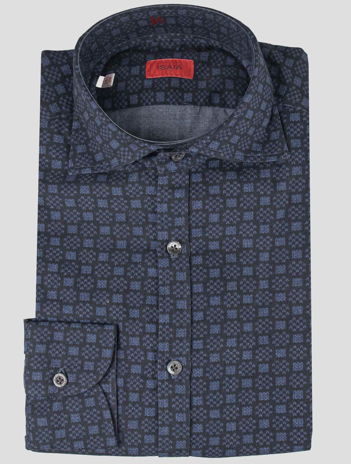 Isaia Blue Cotton Shirt