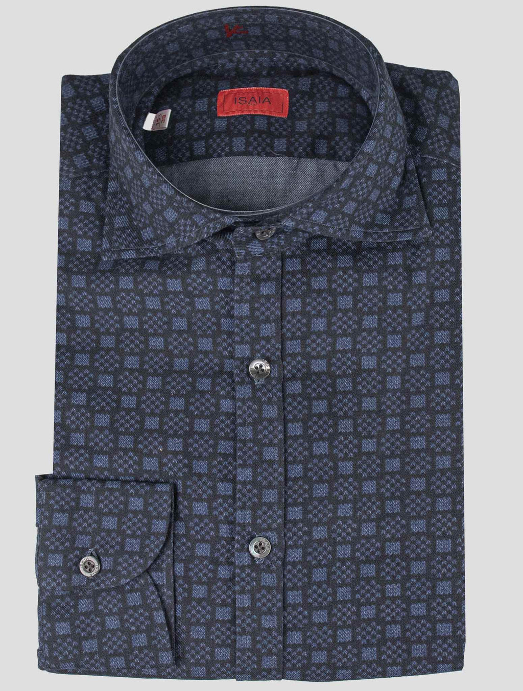 Isaia Isaia Blue Cotton Shirt Blue 000