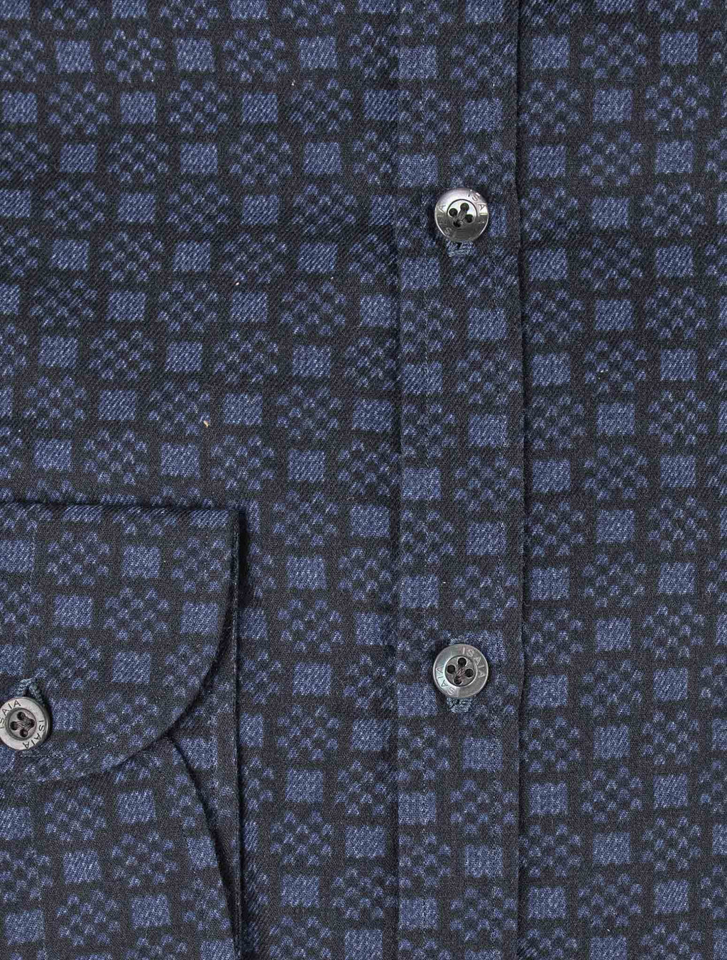 Isaia Blue Cotton Shirt