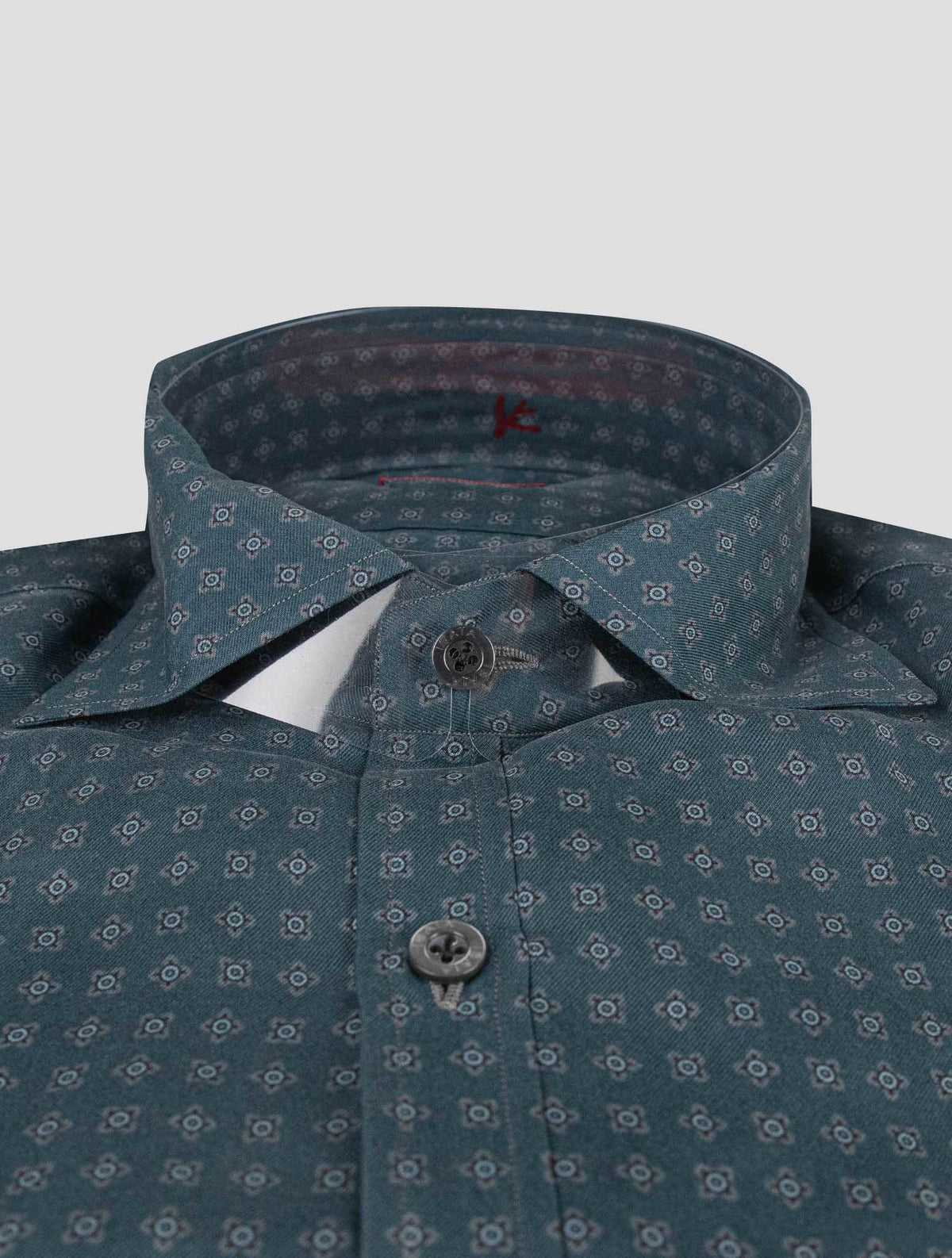 Isaia Isaia Green Silk Shirt Green 001