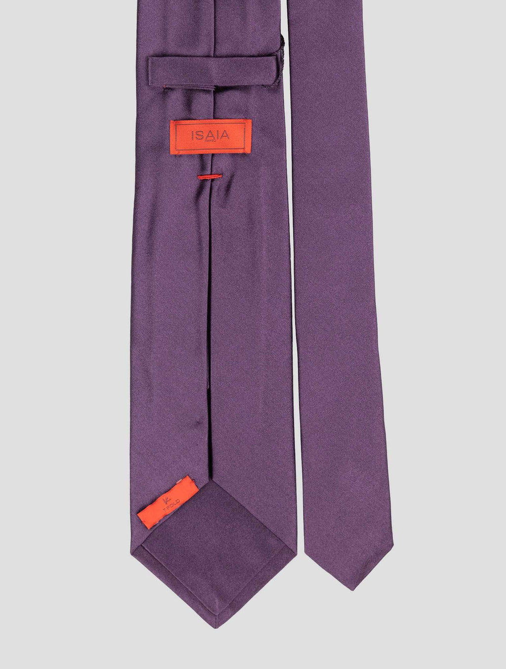 Isaia Purple Silk Tie