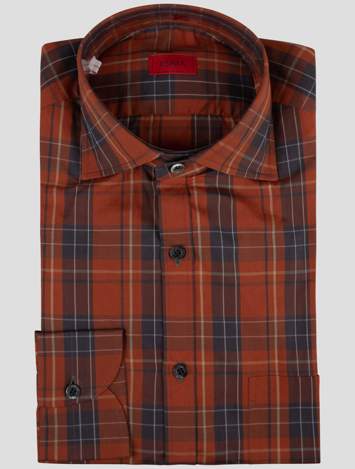 Isaia Multicolor Cotton Shirt