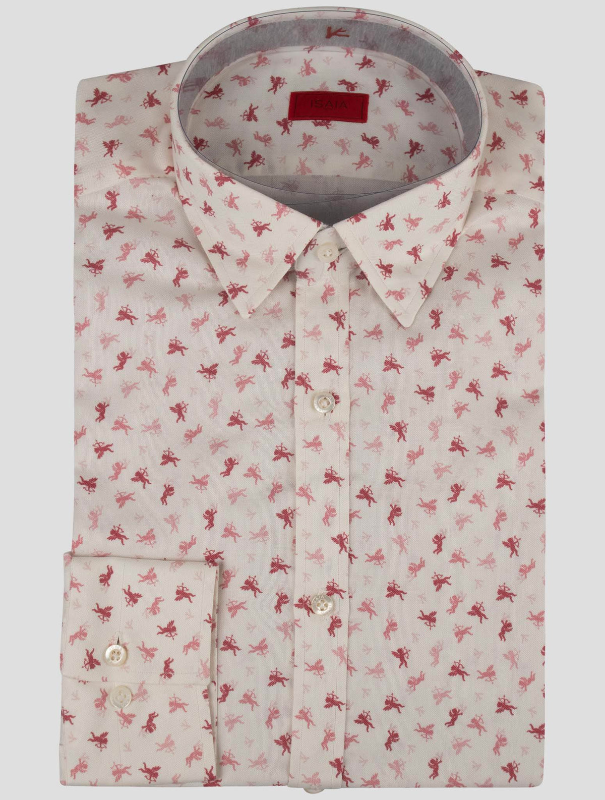 Isaia White Cotton Shirt