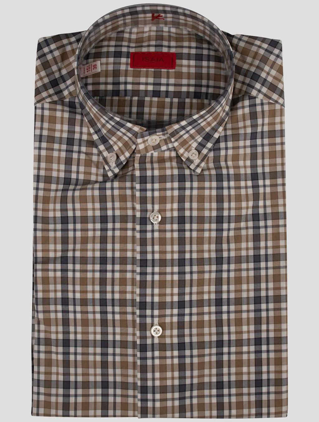 Isaia Multicolor Cotton Shirt