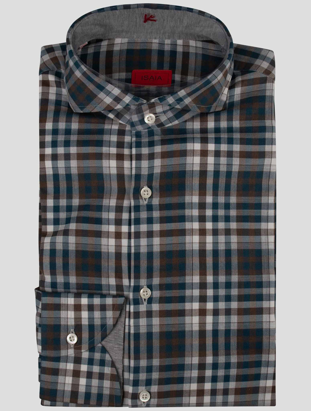 Isaia Multicolor Cotton Shirt