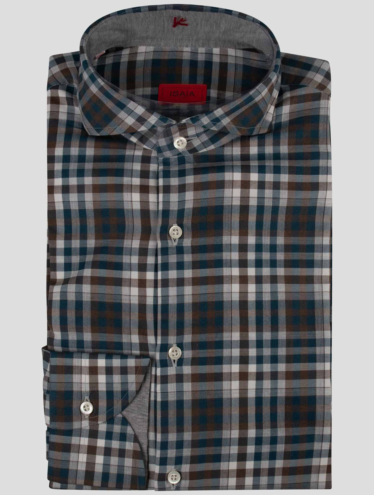 Isaia Multicolor Cotton Shirt