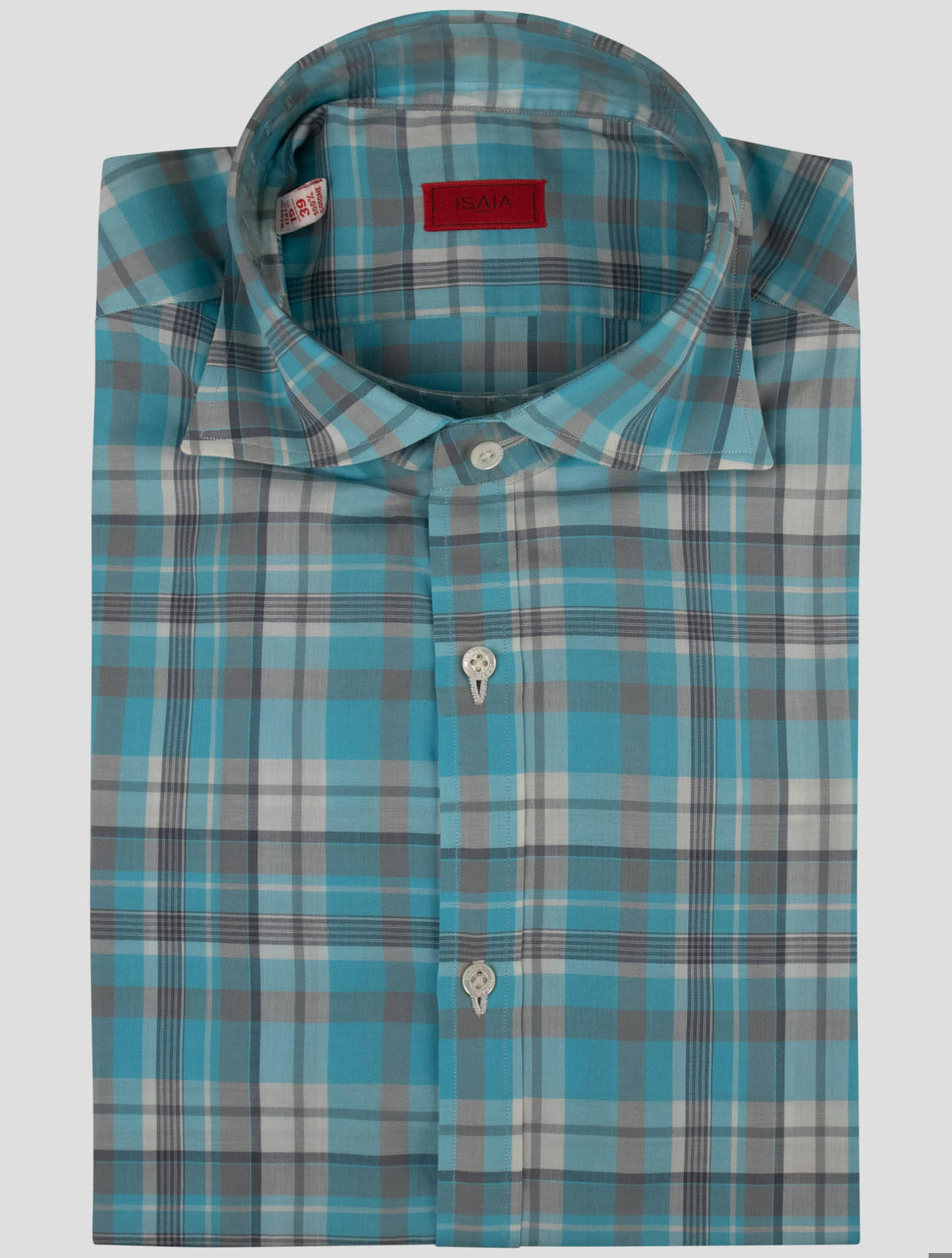 Isaia Multicolor Cotton Shirt