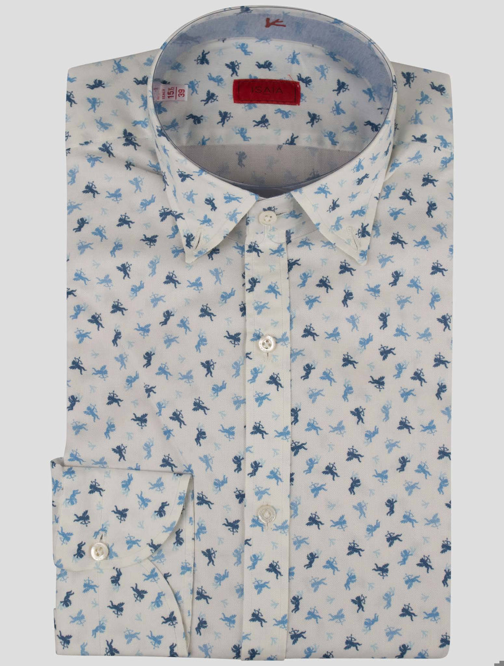 Isaia White Cotton Shirt