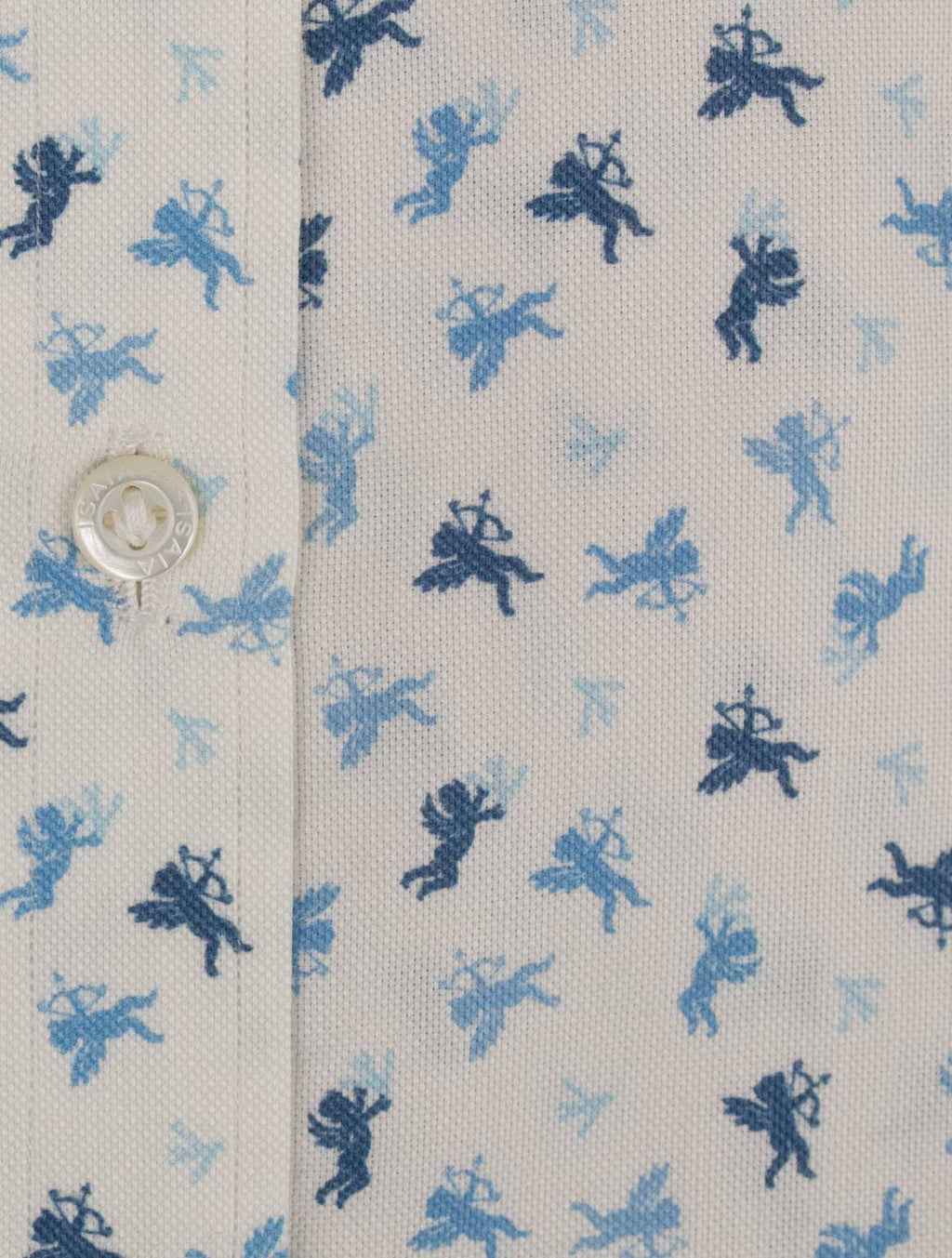 Isaia White Cotton Shirt