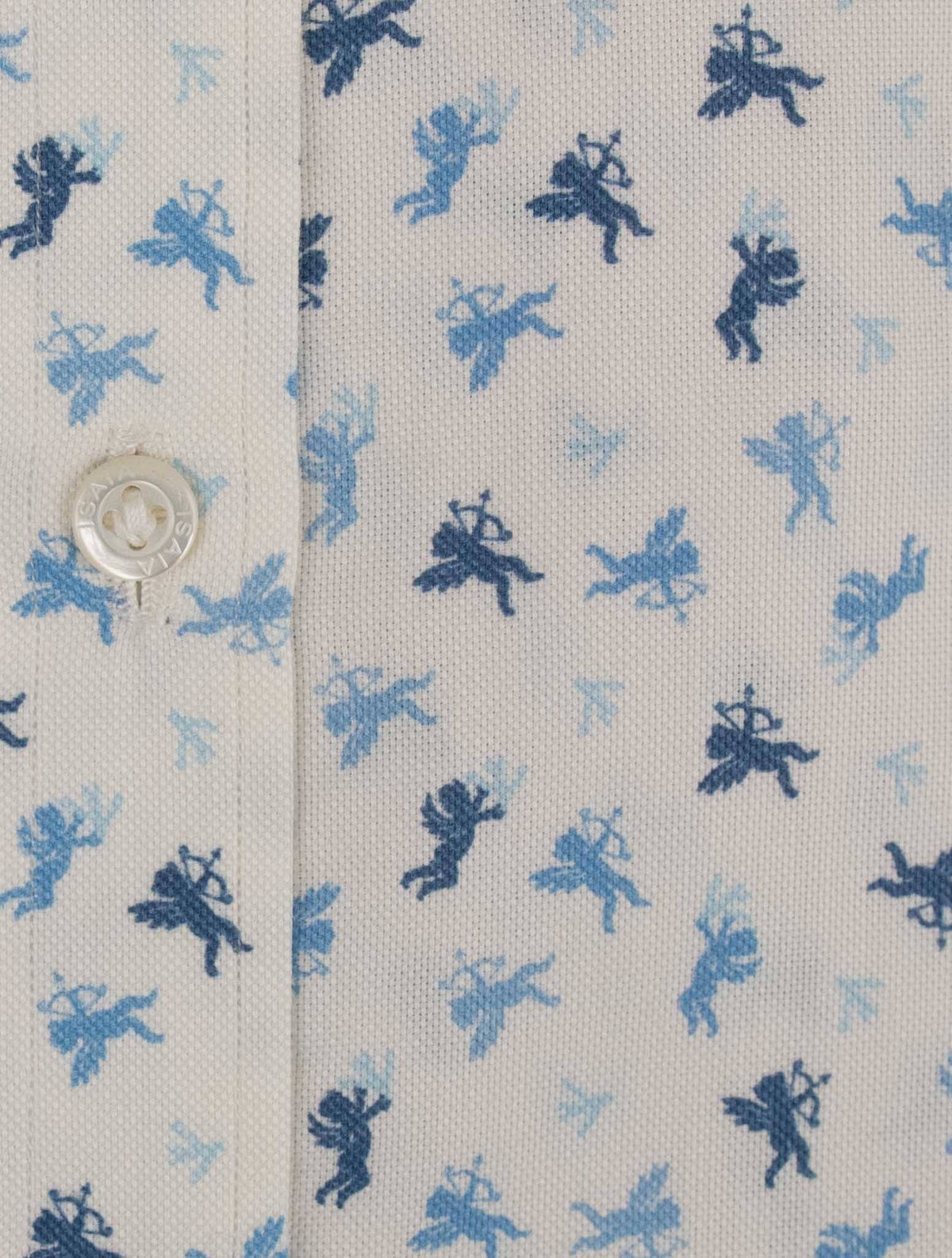 Isaia White Cotton Shirt